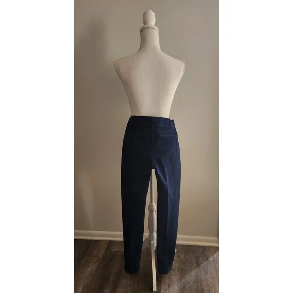 Betabrand Dress Pant Yoga Pants Navy Blue Straight Leg Stretch Trousers Womens S - Picture 3 of 5
